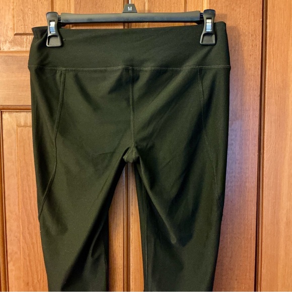 Head Black Athletic Leggings with diamond pattern on front lower leg - Picture 3 of 9